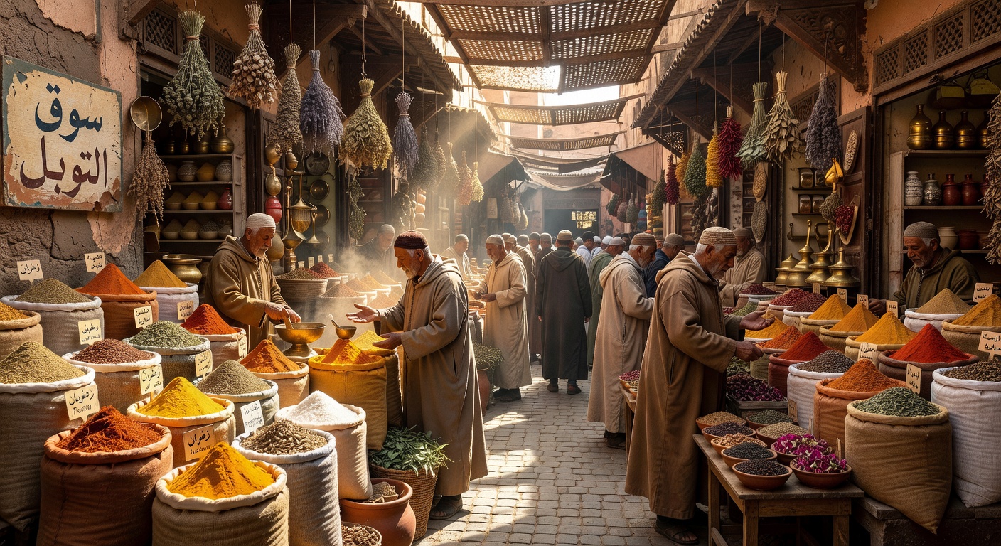 Moroccan spice souks