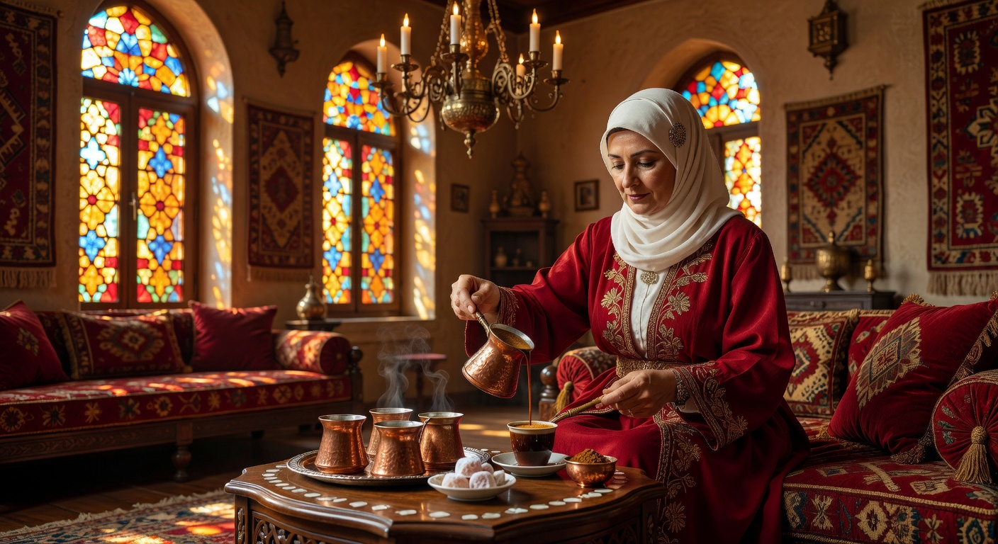 Turkish coffee ceremony
